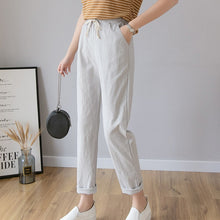 Load image into Gallery viewer, LUCKBN Women Casual Ankle Length Trousers