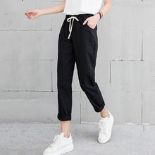 Load image into Gallery viewer, LUCKBN Women Casual Ankle Length Trousers