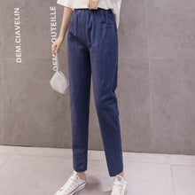Load image into Gallery viewer, LUCKBN Women Casual Ankle Length Trousers