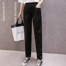 Load image into Gallery viewer, LUCKBN Women Casual Ankle Length Trousers