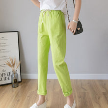 Load image into Gallery viewer, LUCKBN Women Casual Ankle Length Trousers