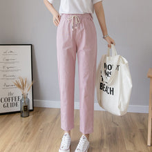 Load image into Gallery viewer, LUCKBN Women Casual Ankle Length Trousers