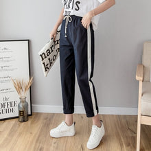 Load image into Gallery viewer, LUCKBN Women Casual Ankle Length Trousers