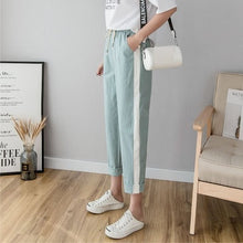 Load image into Gallery viewer, LUCKBN Women Casual Ankle Length Trousers