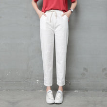 Load image into Gallery viewer, LUCKBN Women Casual Ankle Length Trousers