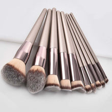 Load image into Gallery viewer, MUSICFLOWER Luxury Champagne Makeup Brushes Set