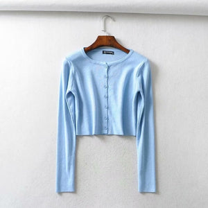 BRUSCREST Women Knitted Cardigan