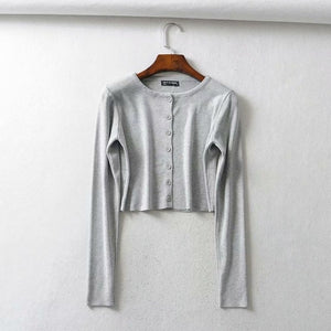 BRUSCREST Women Knitted Cardigan