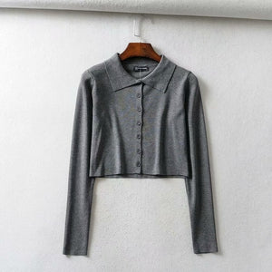 BRUSCREST Women Knitted Cardigan