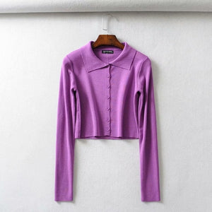 BRUSCREST Women Knitted Cardigan