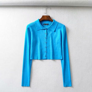 BRUSCREST Women Knitted Cardigan