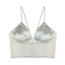 Load image into Gallery viewer, SAFEER Satin Cropped Wireless Bralette
