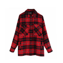 Load image into Gallery viewer, KRYTOMOA Vintage Stylish Oversized Plaid Jacket