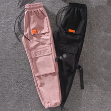 Load image into Gallery viewer, HWLZLTZHT Women Embroidery Big Pocket High Waist Cargo Pants