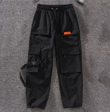 Load image into Gallery viewer, HWLZLTZHT Women Embroidery Big Pocket High Waist Cargo Pants