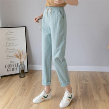 Load image into Gallery viewer, LUCKBN Women Elastic Waist Casual Loose Pants
