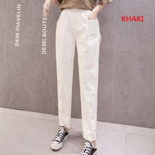 Load image into Gallery viewer, LUCKBN Women Elastic Waist Casual Loose Pants