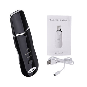 CKEYIN Professional Ultrasonic Rechargeable Facial Skin Scrubber