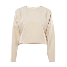 Load image into Gallery viewer, OOTN Casual Blouse And High Waist Khaki Pants