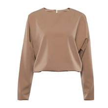 Load image into Gallery viewer, OOTN Casual Blouse And High Waist Khaki Pants