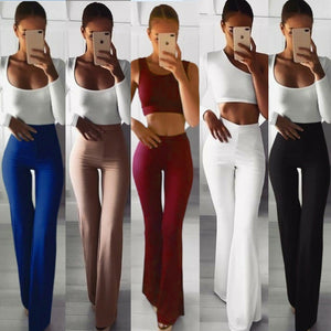 IMCUTE Women Flared Wide Legs Pants