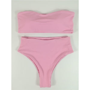 CIKINI Women Push up High Waist Brazilian Bikini Set