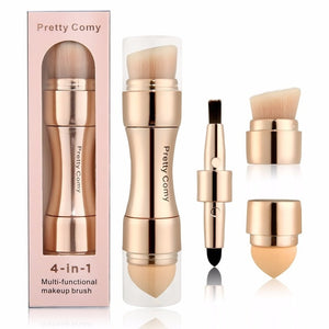 PRETTY COMY 4 In 1 Makeup Brushes