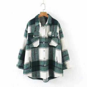 TOPPIES Women Loose Oversize Woolen Coat
