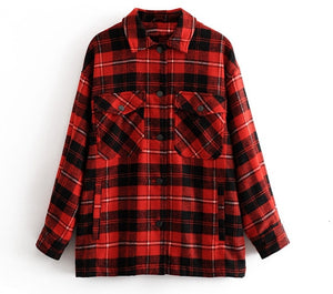 TOPPIES Women Loose Oversize Woolen Coat