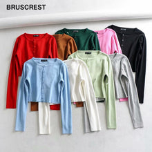 Load image into Gallery viewer, BRUSCREST Women Cropped Sweater