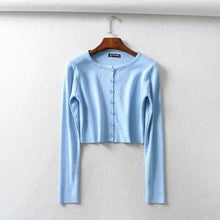 Load image into Gallery viewer, BRUSCREST Women Cropped Sweater