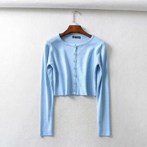 BRUSCREST Women Cropped Sweater