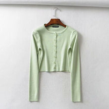 Load image into Gallery viewer, BRUSCREST Women Cropped Sweater