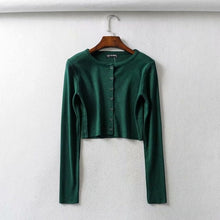 Load image into Gallery viewer, BRUSCREST Women Cropped Sweater