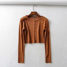 Load image into Gallery viewer, BRUSCREST Women Cropped Sweater