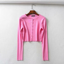 Load image into Gallery viewer, BRUSCREST Women Cropped Sweater