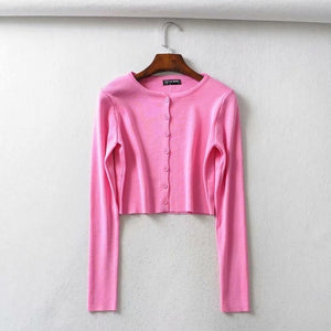 BRUSCREST Women Cropped Sweater