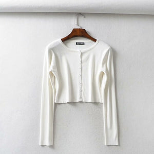 BRUSCREST Women Cropped Sweater