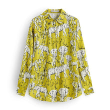 Load image into Gallery viewer, AACHOAE Women Leopard Print Turn Down Collar Shirt