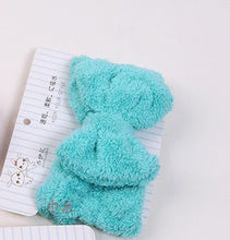 Load image into Gallery viewer, BYEOAUURTSY Flannel Cosmetic Headbands Soft Bowknot