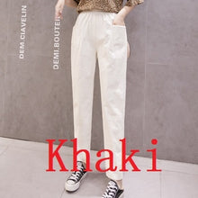 Load image into Gallery viewer, LUCKBN Women Casual Ankle Length Trousers