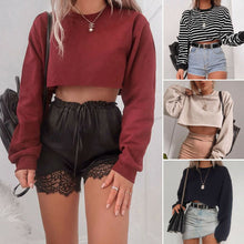 Load image into Gallery viewer, MEIHUIDA Women Loose Short Crop Top