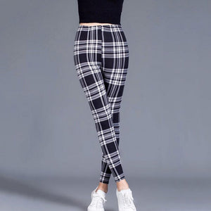 CUHAKCI Women Graffiti Floral Patterned Print Leggings