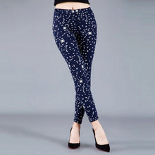Load image into Gallery viewer, CUHAKCI Women Graffiti Floral Patterned Print Leggings