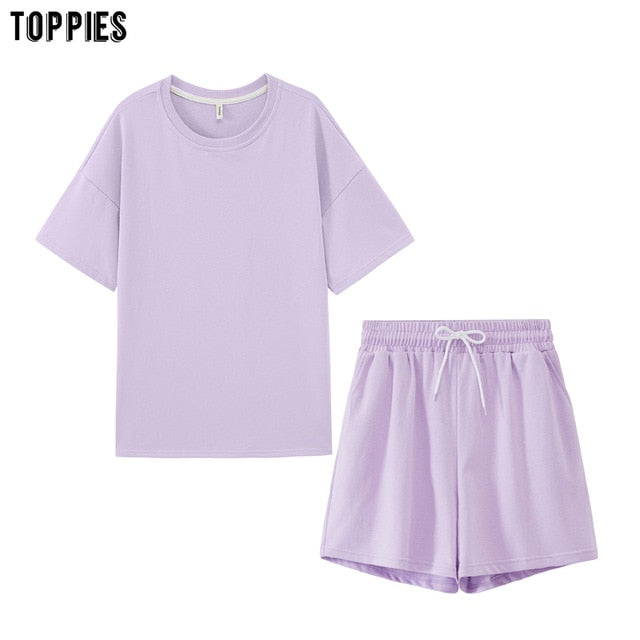 TOPPIES Summer Two Piece Sweatsuit