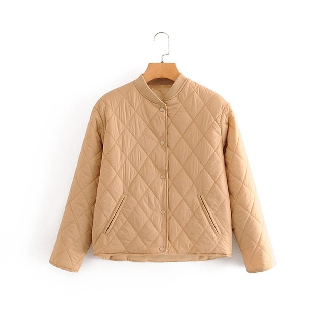 TANGADA Women Oversize Cotton Padded Coat