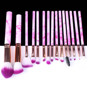 BEAUTIES 5/10/15pcs Marble Makeup Brushes