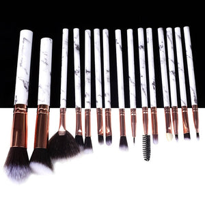 BEAUTIES 5/10/15pcs Marble Makeup Brushes