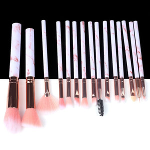 BEAUTIES 5/10/15pcs Marble Makeup Brushes