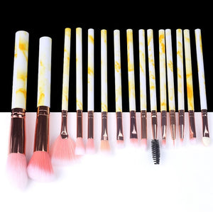 BEAUTIES 5/10/15pcs Marble Makeup Brushes